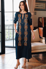 Elsa Dress, Mocha Mix