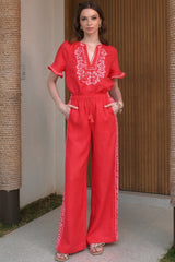 Gracie Pant, Red