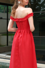 Anabelle Dress, Red