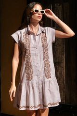 Michael Barong Dress, Mocha