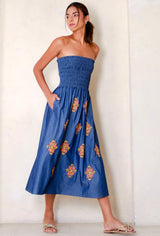 Marnie Tube Dress, Chamb Mix