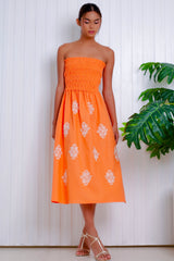 Marnie Tube Dress, Papaya