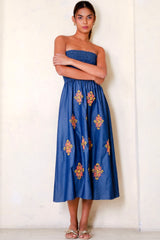 Marnie Tube Dress, Chamb Mix