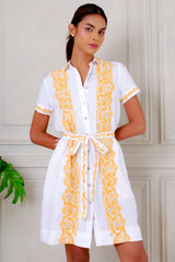 Brianne Dress, White Mango
