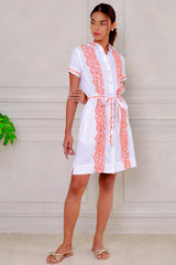 Brianne Dress, White Papaya
