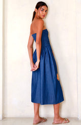 Marnie Tube Dress, Chamb Mix