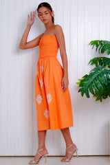 Marnie Tube Dress, Papaya