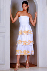 Stella Dress, White Mango