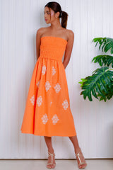 Marnie Tube Dress, Papaya