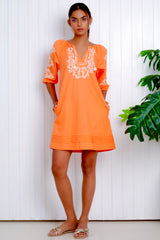 Maddie Dress, Papaya
