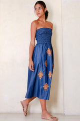 Marnie Tube Dress, Chamb Mix