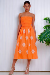 Marnie Tube Dress, Papaya