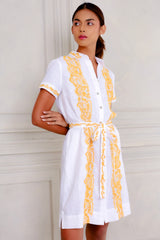 Brianne Dress, White Mango