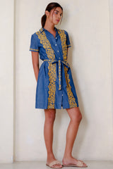 Brianne Dress, Chamb Mango