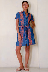 Brianne Dress, Chamb Papaya