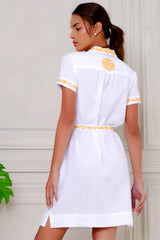 Brianne Dress, White Mango