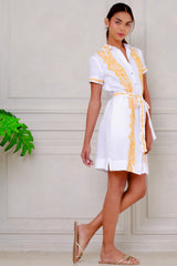 Brianne Dress, White Mango