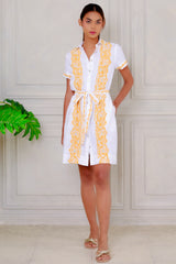 Brianne Dress, White Mango