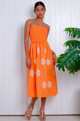 Marnie Tube Dress, Papaya