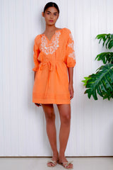 Maddie Dress, Papaya