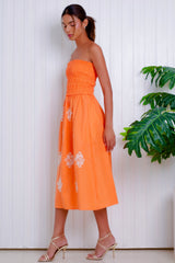 Marnie Tube Dress, Papaya