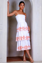 Stella Dress, White Papaya