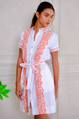 Brianne Dress, White Papaya