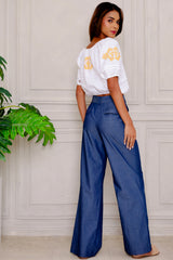 Kira Linen Top, Mango