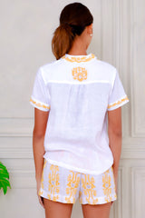 Delfina Top, White Mango