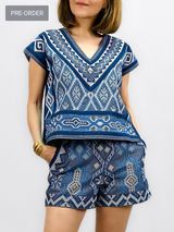 Pre-Order Katya Top, Chamb Blue