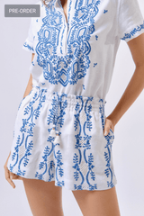Pre-order Cabana Shorts, Wht Blue