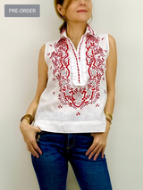 Pre-order Marie Tux Top, Berry