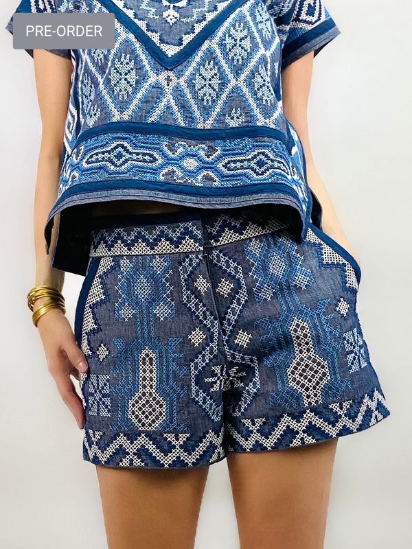 Pre-Order Tribo Shorts, Chamb Blue