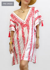 Pre-Order Sheila Caftan, White Coral