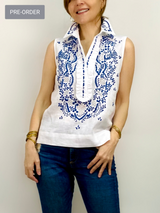 Pre-order Marie Tux Top, Lagoon