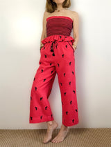 Jess Crop Pants, Red