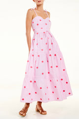 Adela Dress, Pink Stripe