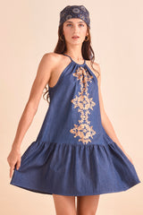 Harlowe Dress, Denim