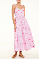 Adela Dress, Pink Stripe