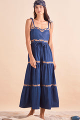 Ella Dress, Denim Mocha