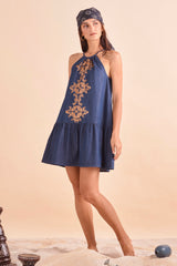 Harlowe Dress, Denim