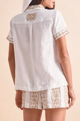 Pre-Order Maxine Shirt, Wht Khaki