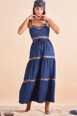 Ella Dress, Denim Mocha