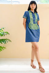 Dolores Barong Dress, Kiwi