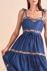 Ella Dress, Denim Mocha