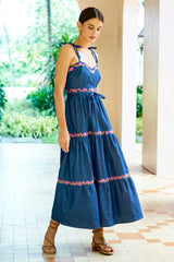 Ella Dress, Denim Orchid