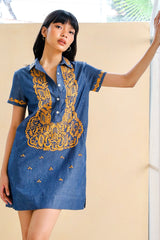 Dolores Barong Dress, Melon