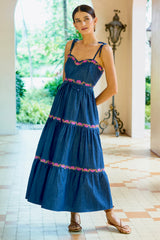 Ella Dress, Denim Orchid