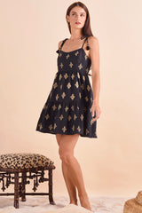 Lara Dress, Blk Khaki