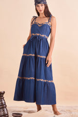 Ella Dress, Denim Mocha